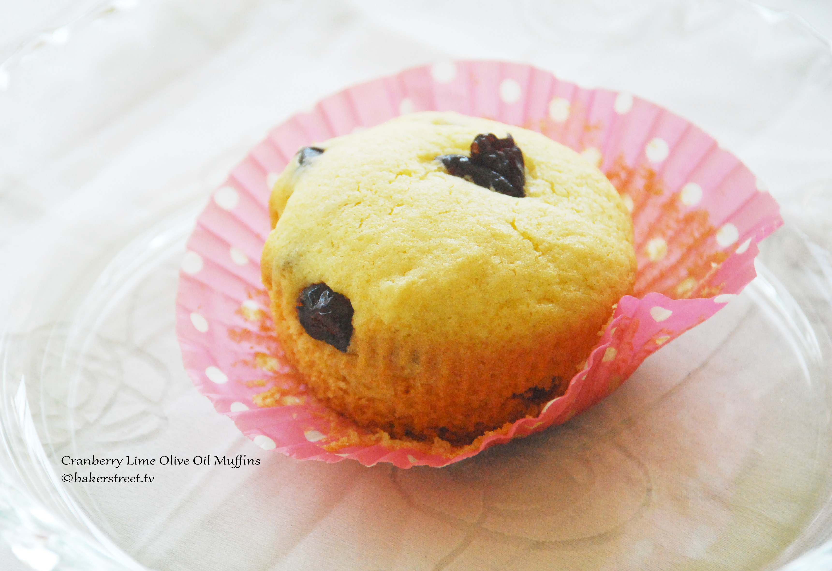 Cranberry Lime Olive Oil Muffin BS