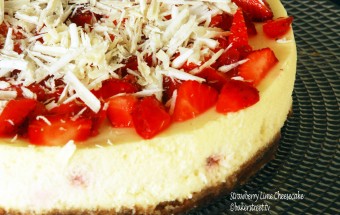 Strawberry Lime Cheesecake