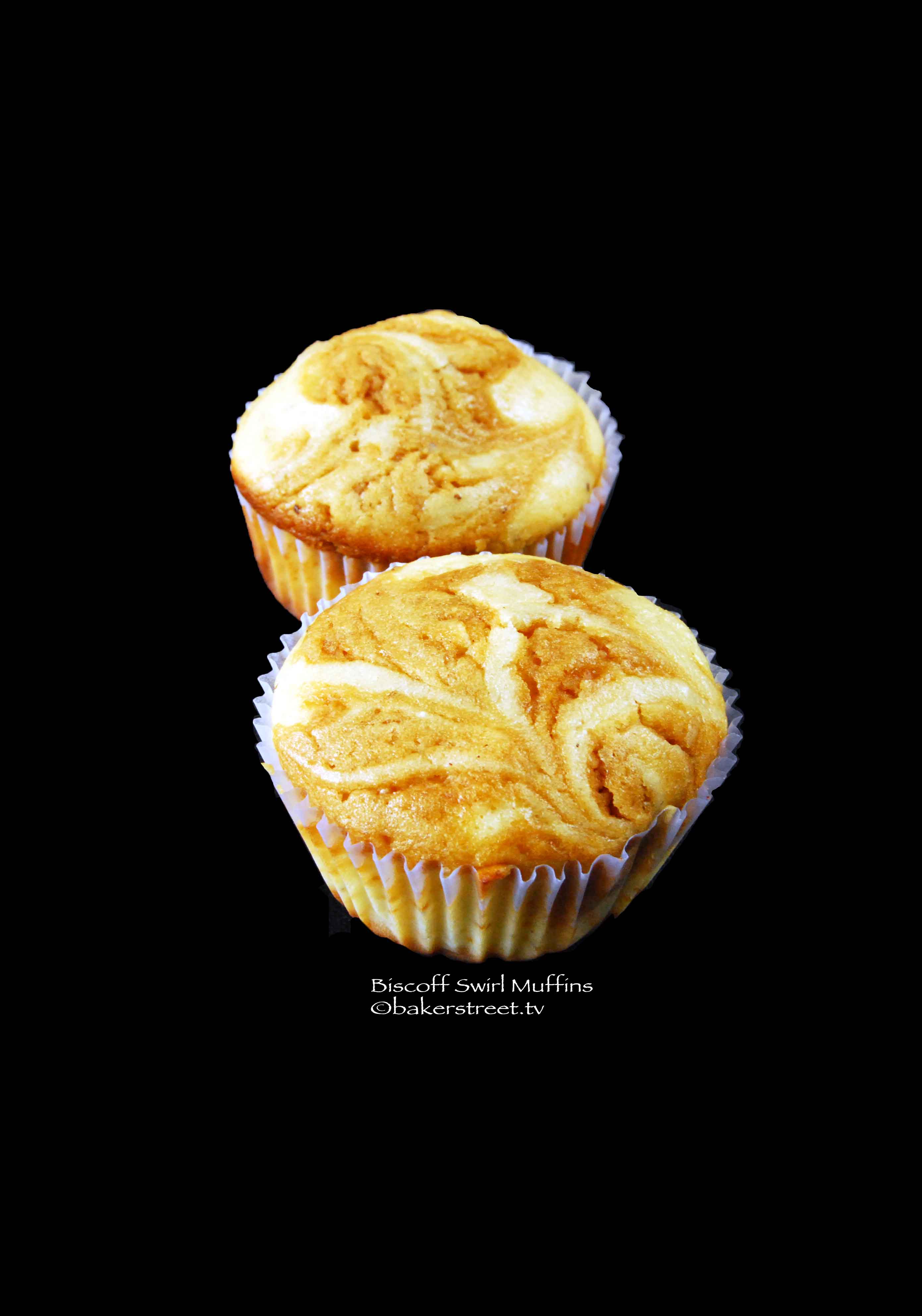 Biscoff Swirl Muffins from Bakerstreet.tv