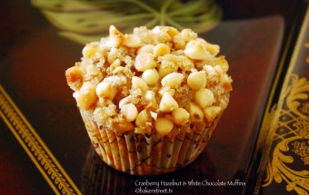 Cranberry Hazelnut and White Chocolate Muffins | Nov 5, 2012