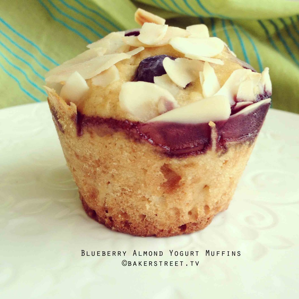 Blueberry Almond Yogurt Muffins