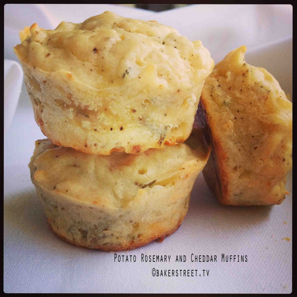 Potato Rosemary and Cheddar Muffins