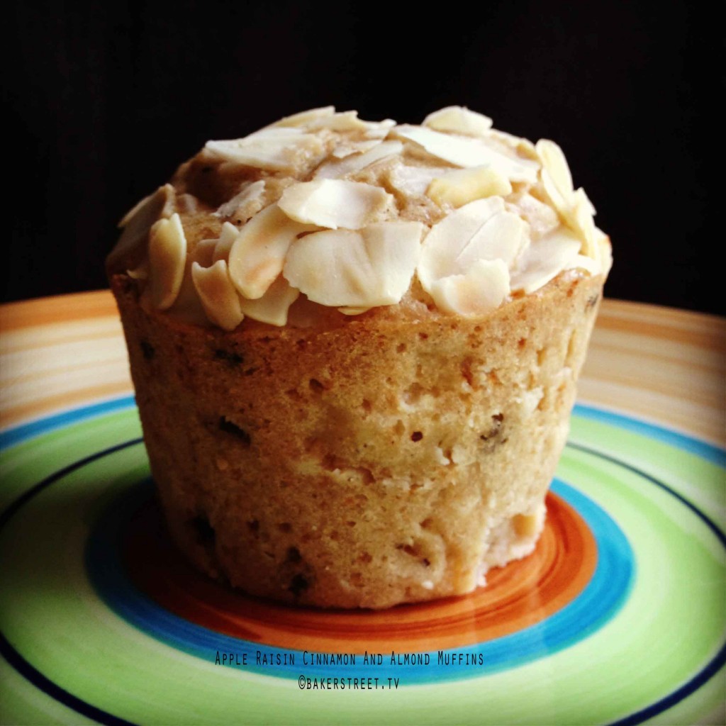 Apple Raisin Cinnamon and Almond Muffins