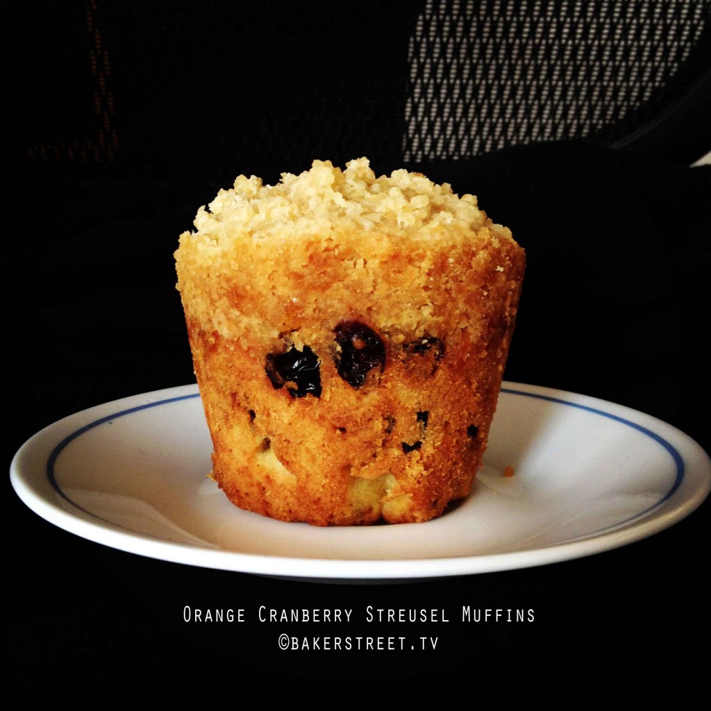 Orange Cranberry Streusel Muffins