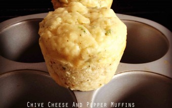 Cheese Chives and Pepper Muffins