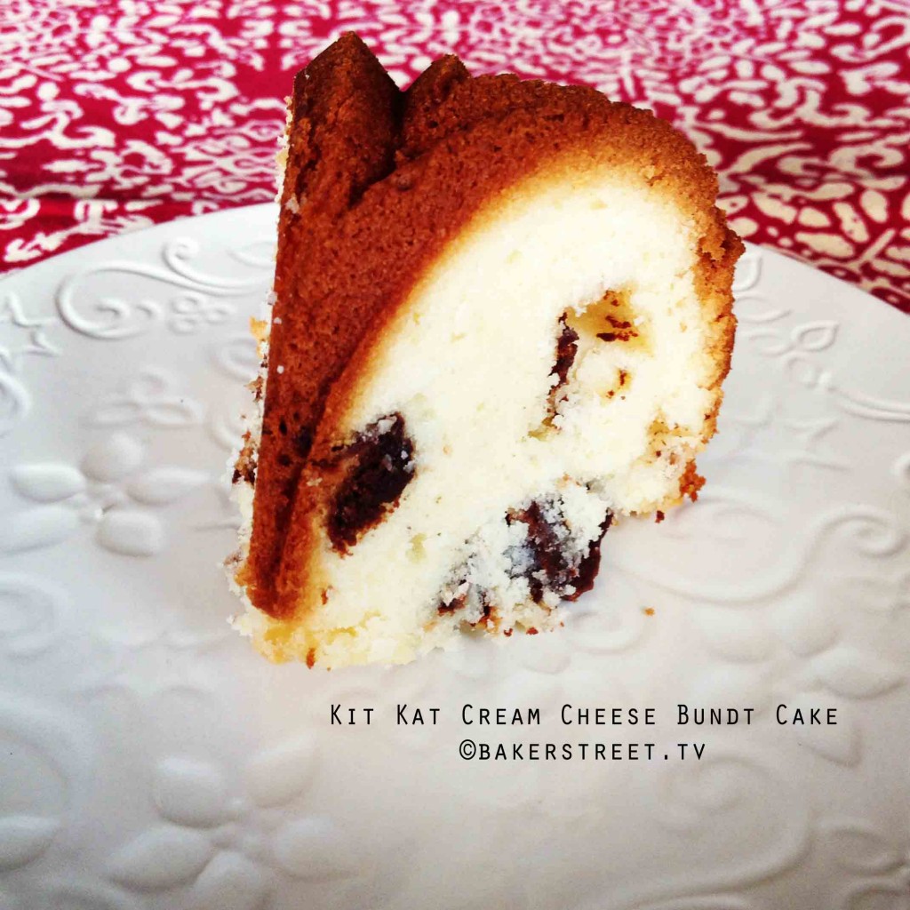 Kit Kat Cream Cheese Bundt Cake