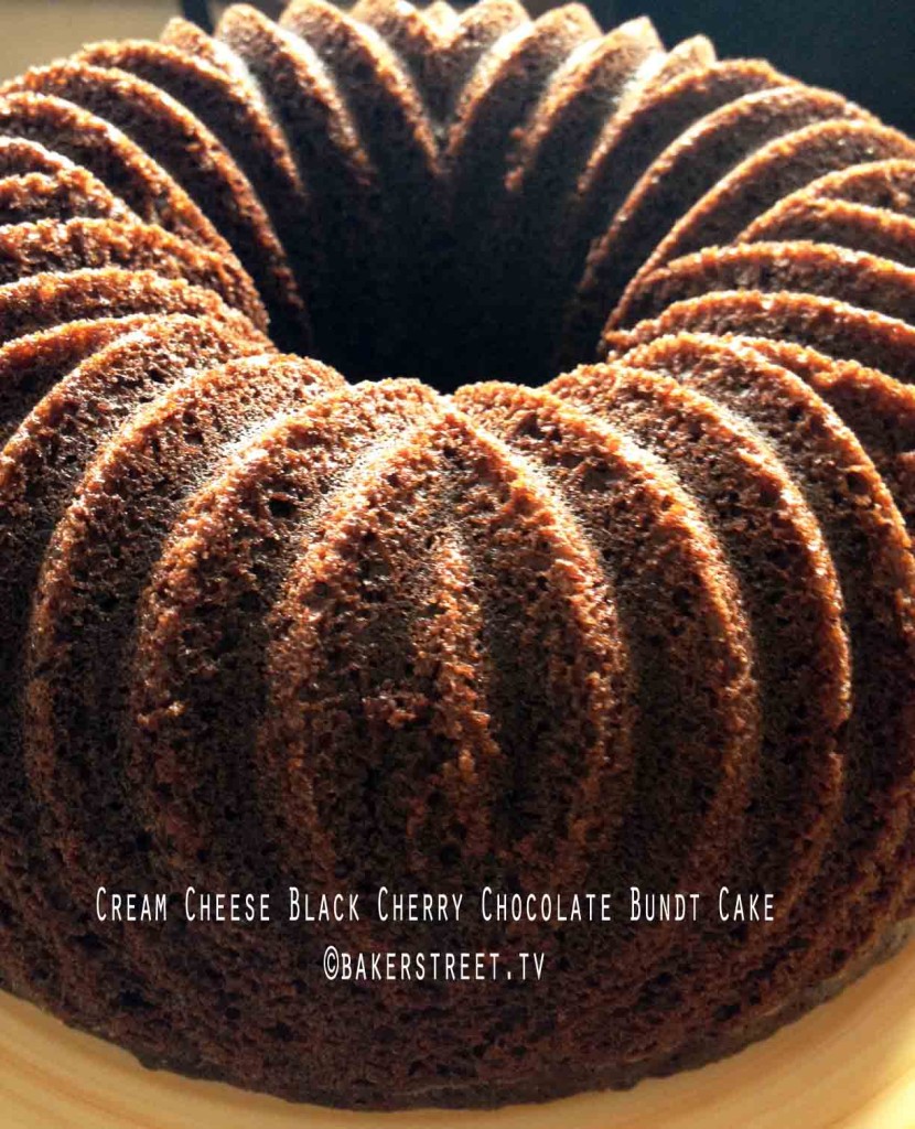 Cream Cheese Black Cherry Chocolate Bundt Cake1